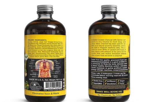 Charcoal & Senna Leaf Detox Bitter(16 oz)